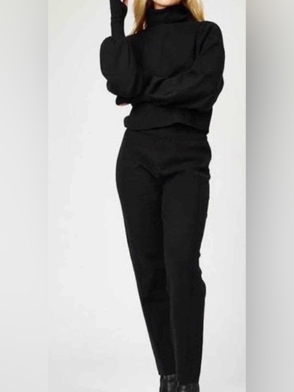 Silk & Salt Women’s Black Luxe Lounge Set - NWT - Size L